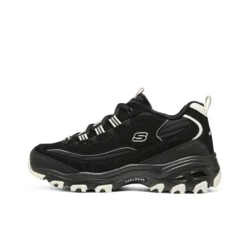 Skechers D'Lites Zip Along Shoes 'Black' Women's
