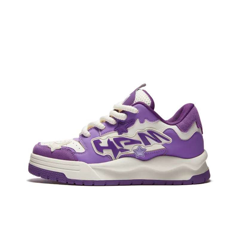 HUANG AIMIAO Square Toe Collection Low-Top Skateboard Shoes Unisex-8