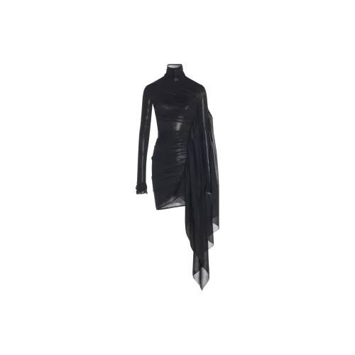 Mugler Long-Sleeved Dresses Women's Black