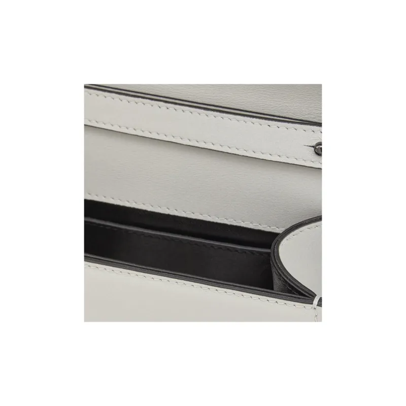 Valentino Locò Calfskin Crossbody Bag Shoulder Bag Men's Lime Gray-6