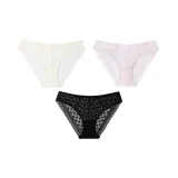 3 Pack (Ivory+Pink Purple+Black)