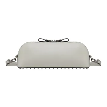 Valentino ROCKSTUD Calfskin One Shoulder Crossbody Clutch Regular Men's Gray