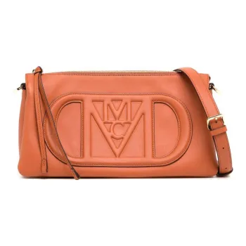 MCM Cow Leather Portable Crossbody Bag, Shoulder Bag Small Size Women's Brown