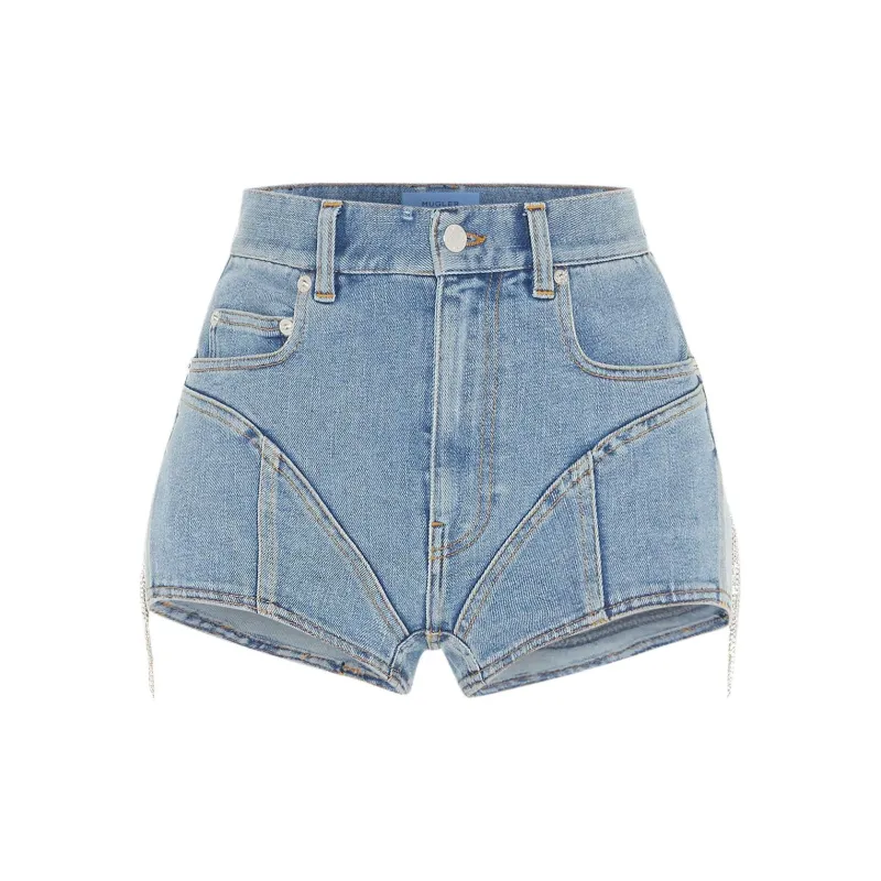 Mugler Denim Shorts Women's Blue-1