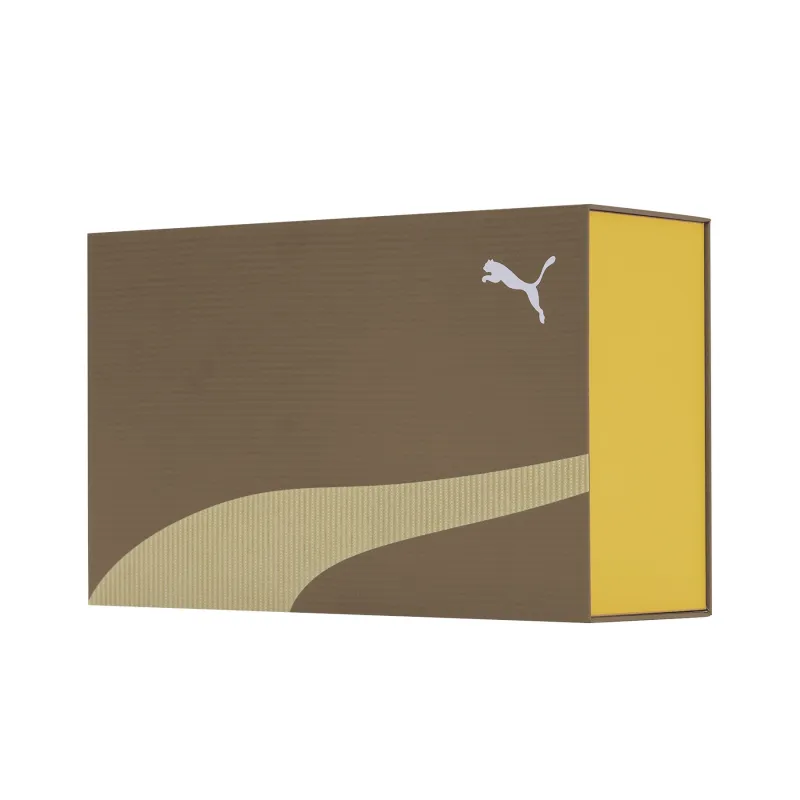 PUMA 180 Corduroy Anti Slip Wear Resistant Low Top Skateboard Shoes Unisex Yellow Special Packaging-8