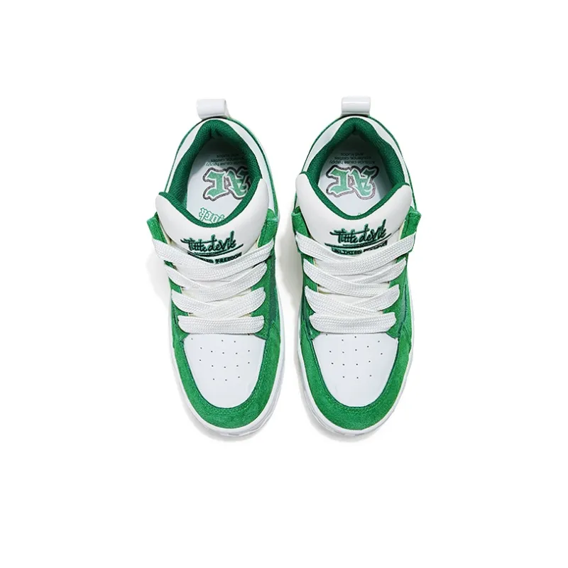 A Chock Dopamine Dressing Collection Low Top Skateboard Shoes Unisex Green-2