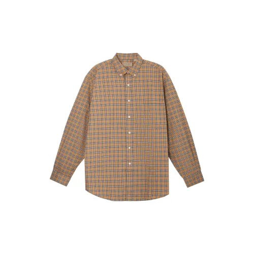 Burberry Small Scale Check Cotton Shirt Archive Beige