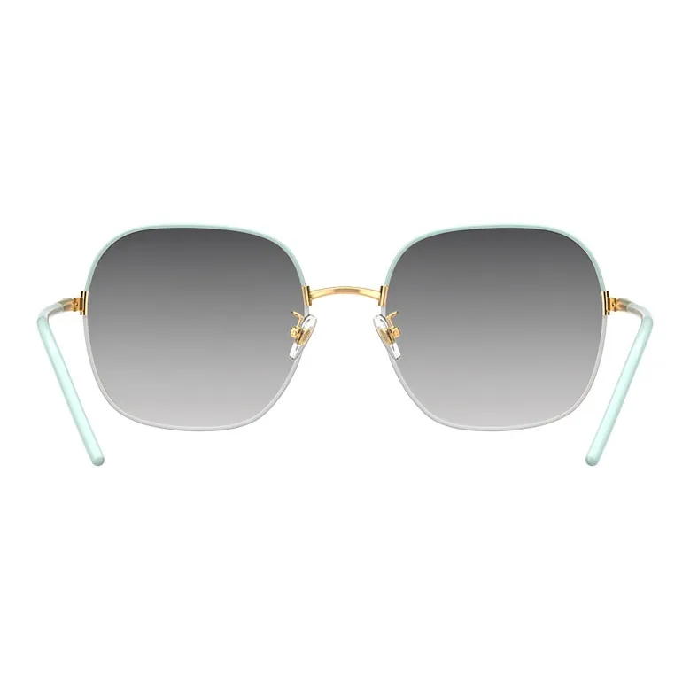 PARZIN Square Sunglasses Unisex White Tea Brown-15