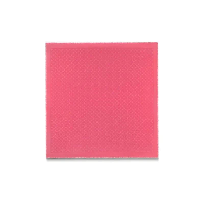 LOUIS VUITTON Monogram Classic Shawls Women's Pink-1