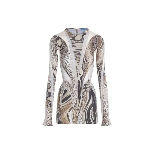 Mugler Long-Sleeved Dresses Women's Multicolor