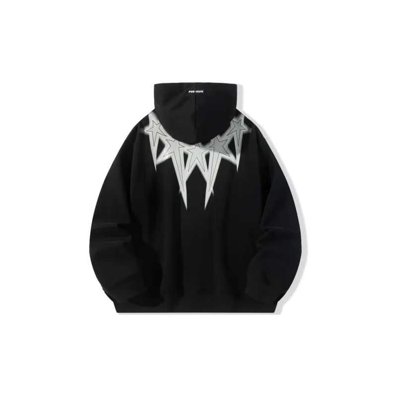 FORHUG Sweatshirts Unisex Black-3