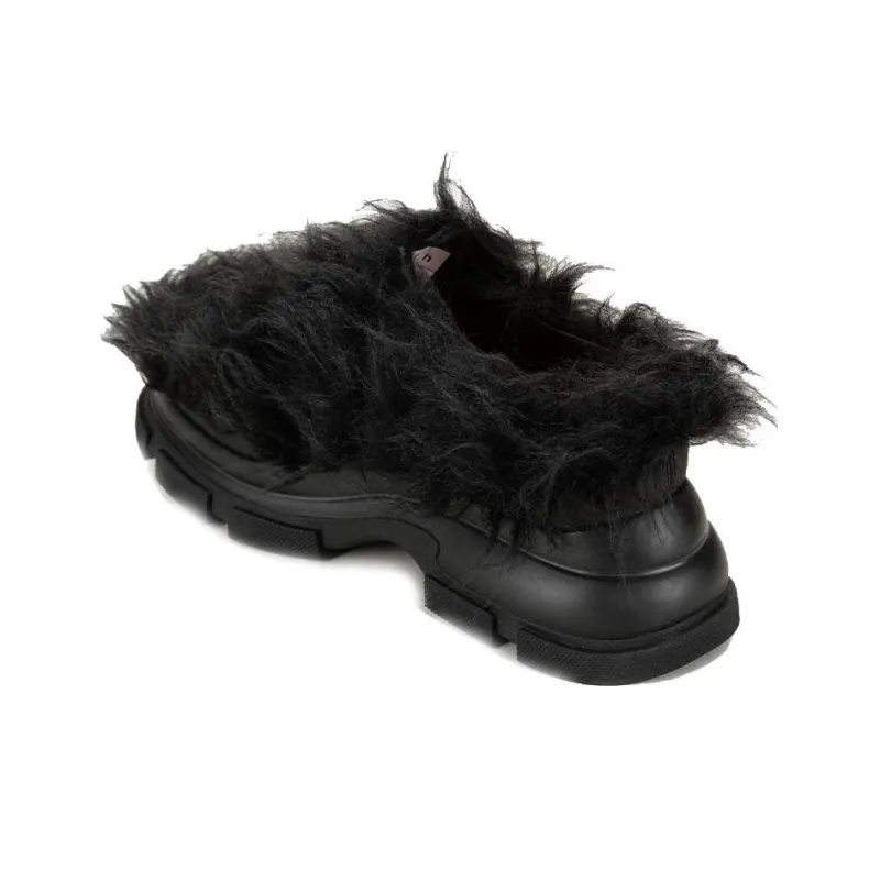 Both Slip Resistant Low Top Casual Shoes Women's Black-2
