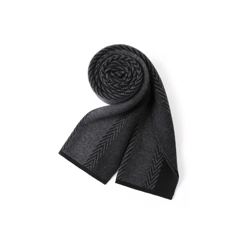 Jiu Ji Cashmere Knit Scarves Men's-1