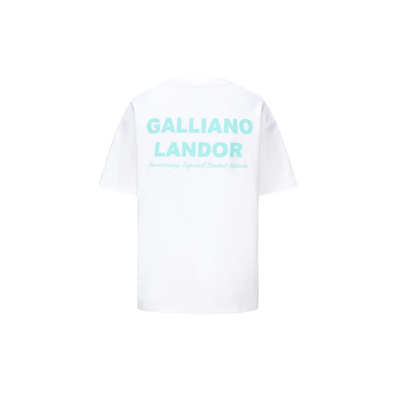 GALLIANO LANDOR T Shirts Unisex White-1