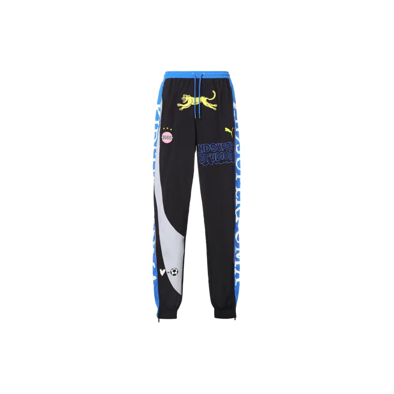 PUMA Knitted Sweatpants Men's Black-1