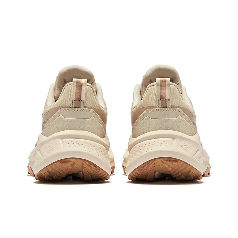 Erke Wild Cushioning Anti-Slip Wear-Resistant Breathability Low-Top Running Shoes Women's Birch Wood Deer Brown-3