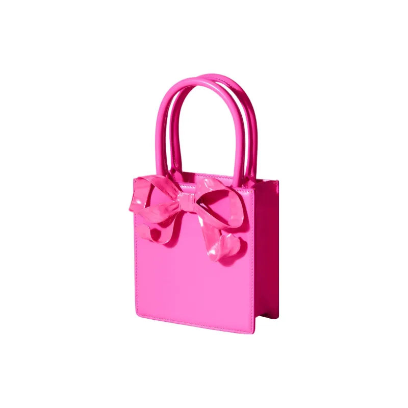 Self-portrait Cow Leather Tote Bag Shopping Bag Shoulder Bag Crossbody Bag Handbag Mini Women's Pink-1