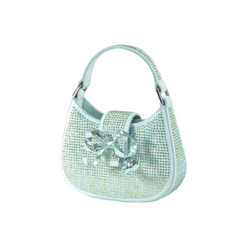 Self-portrait Synthetic Leather Shoulder Bag Crossbody Bag Handbag Extra Mini Women's Green-2