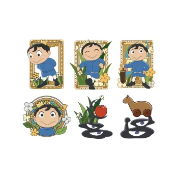 Aiman King Ranking Movable Metal Badge Set Of 6 Pcs IP Merch