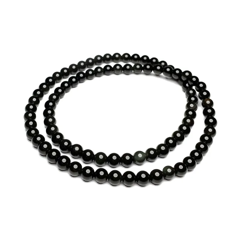 MOUNTAINS AND MANS Obsidian Jade Bracelets Unisex Obsidian-3