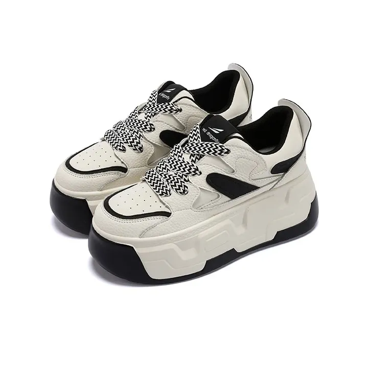 RED DRAGONFLY Height Increasing Low-Top Skateboard Shoes 6.5cm Women's-7