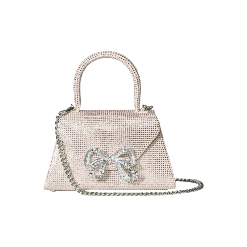 Self-portrait Synthetic Leather Envelope Bag Shoulder Bag Crossbody Bag Handbag Mini Women's Champagne-4