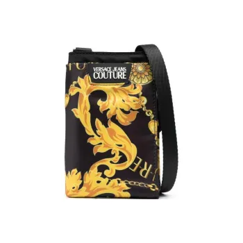 VERSACE JEANS COUTURE Nylon Crossbody Bag, Shoulder Bag Men's