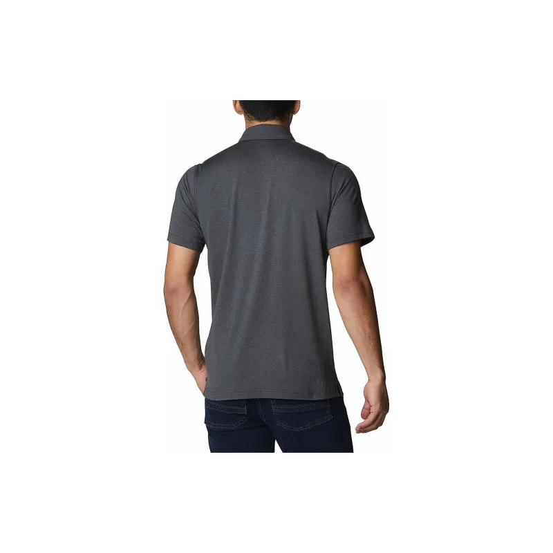 Columbia Tech Trail Polo Shirts Men Dark Gray-1