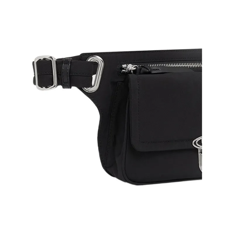 Vivienne Westwood Recycled Material Polyester Sling Bag Shoulder Bag Crossbody Bag Fanny Pack Women's Black-4