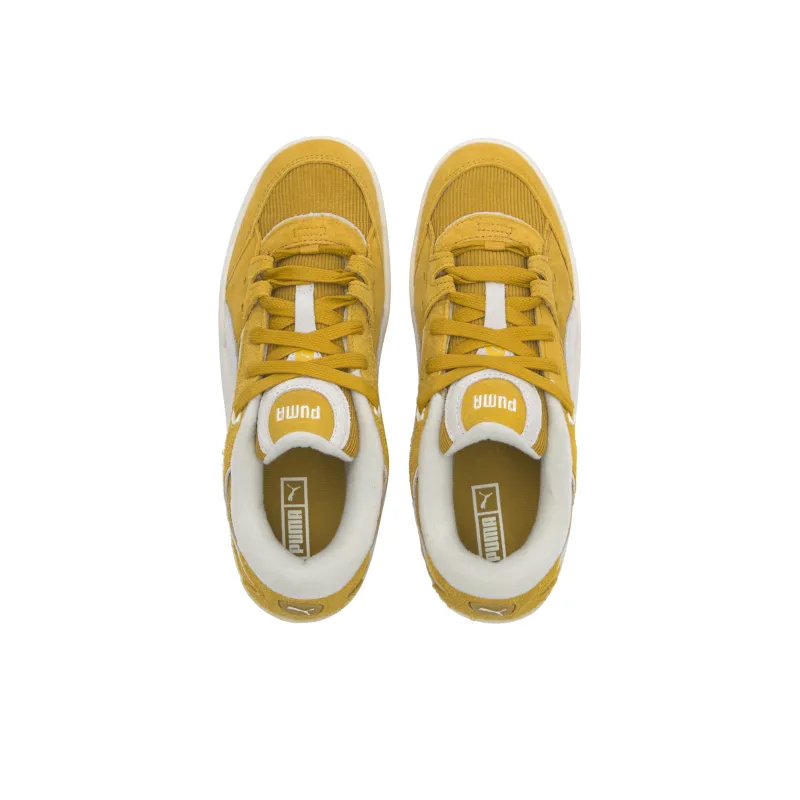 PUMA 180 Corduroy Anti Slip Wear Resistant Low Top Skateboard Shoes Unisex Yellow Special Packaging-4