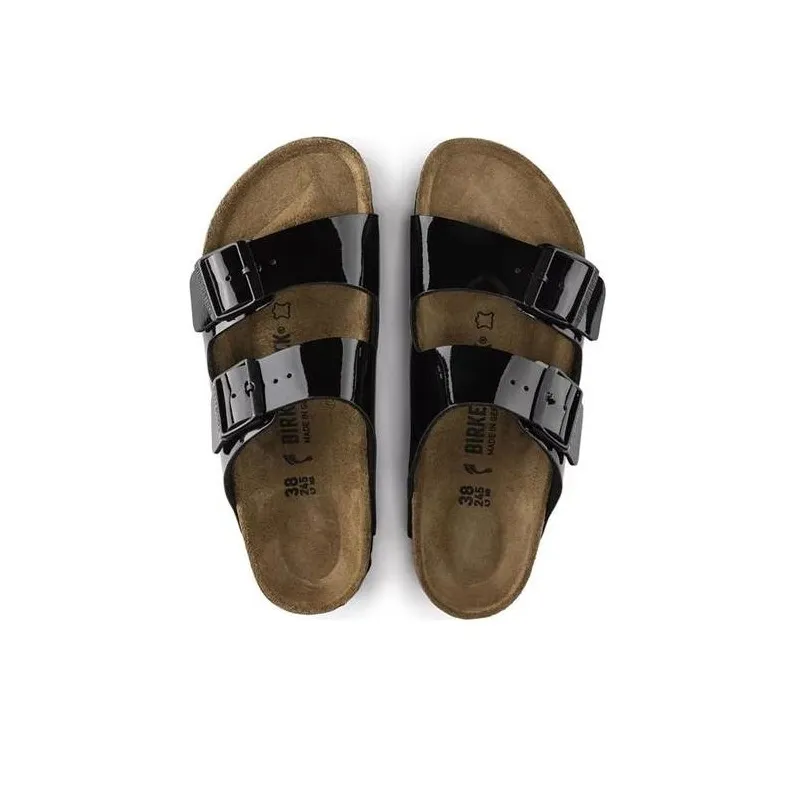 Birkenstock Arizona Birko-Flor Patent Black Women's-4