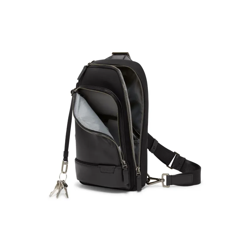 TUMI Nylon Sling Bag Crossbody Bag Shoulder Bag Men's Black-3