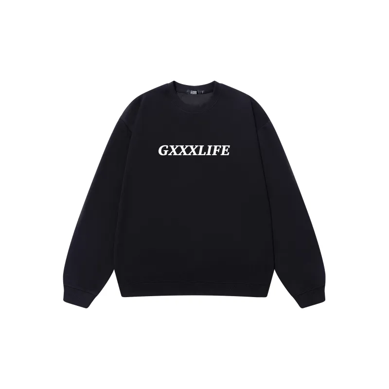 GXXX Pullover Crew Neck Sweatshirt Unisex-1