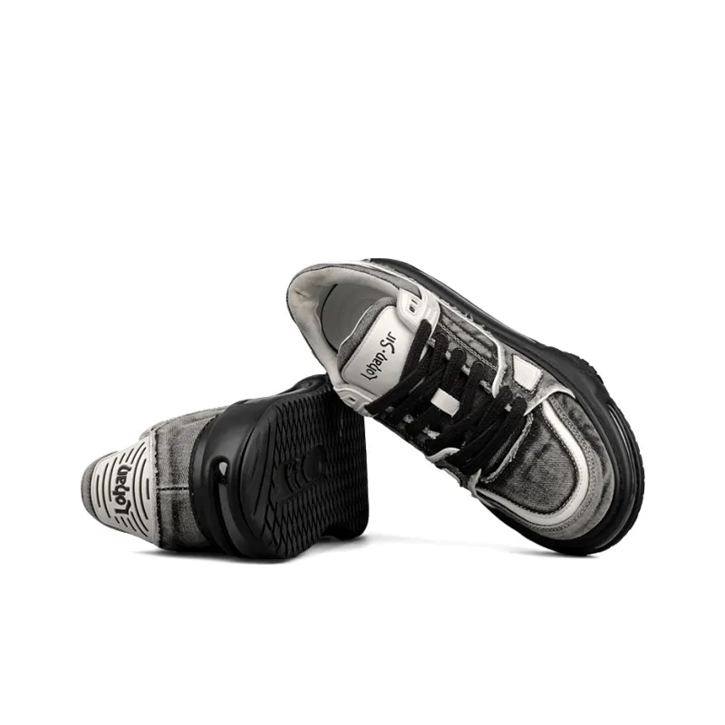 LOHAN·SIR Cushioning Anti-Slip Wear-Resistant Breathable Lightweight Height Increasing Low-Top Casual Shoes Men's-5