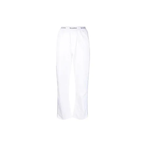 SPORTY & RICH Logo waistband Cotton Pyjama Trousers