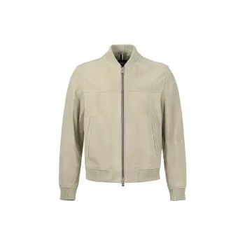 HUGO BOSS Leather Bomber Jacket