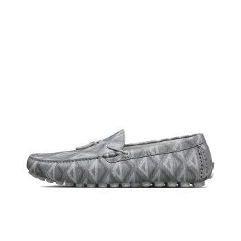 DIOR Mocassin Grey Cd Diamond Leather
