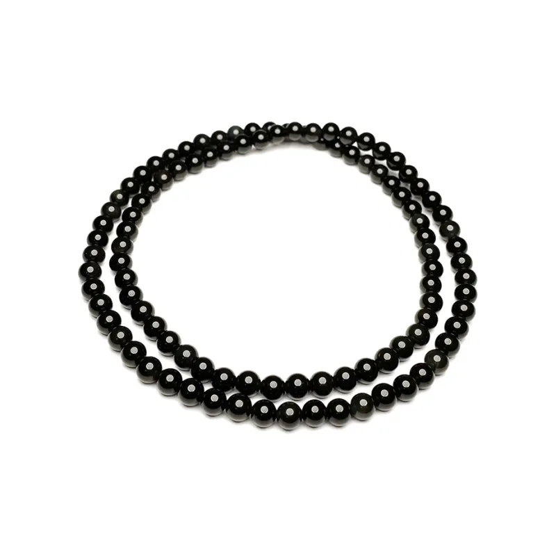 MOUNTAINS AND MANS Obsidian Jade Bracelets Unisex Obsidian-2