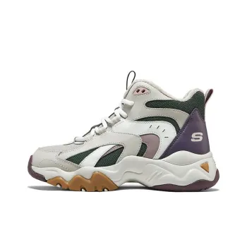Skechers D'Lites Sneaker 'Beige Purple White' Women's