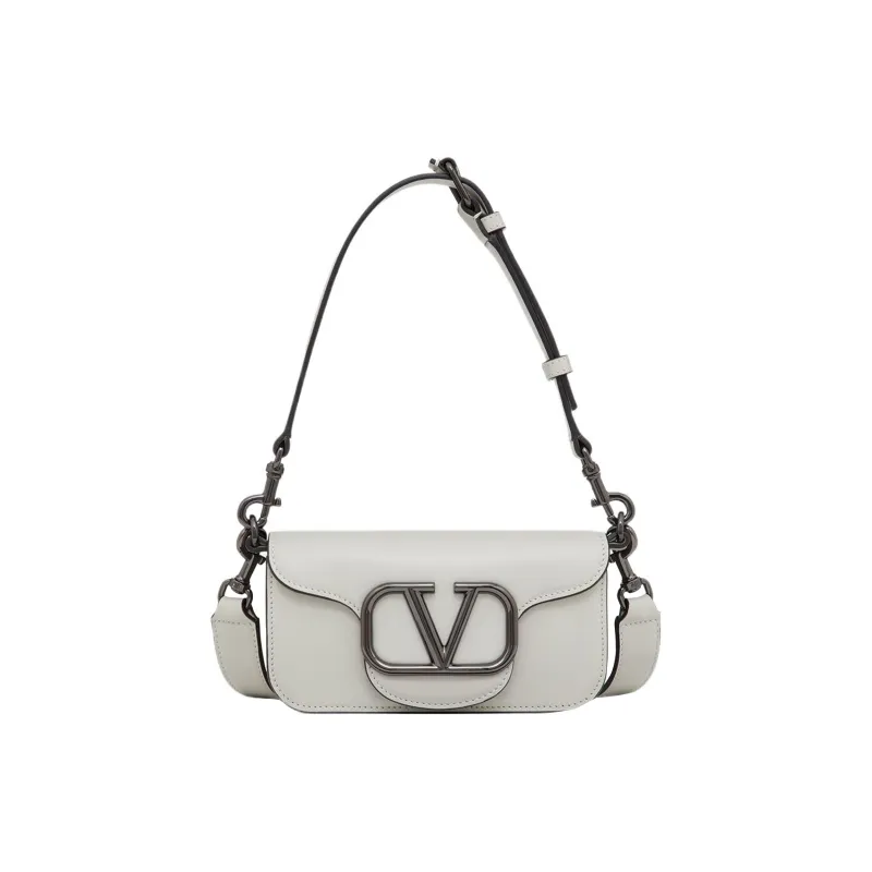 Valentino Locò Calfskin Crossbody Bag Shoulder Bag Men's Lime Gray-0
