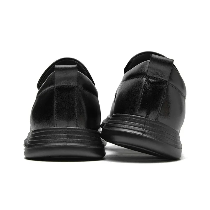 AOKANG Dress Shoes Men Low Top Black-2