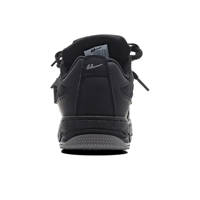 Warrior Anti-Slip And Wear-Resistant Breathable Low-Top Skateboard Shoes Unisex Black-5