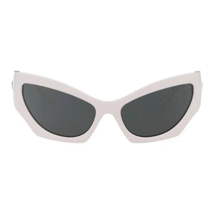 VERSACE Acetate Cat Eye Sunglasses Women's White-1
