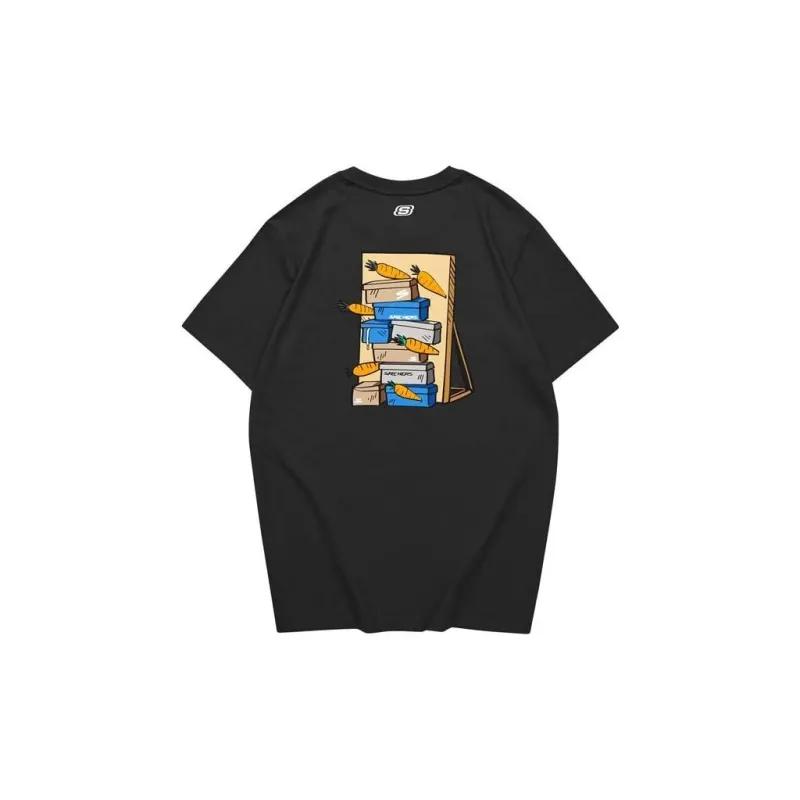 Skechers X Carrot Graphic T Shirts Unisex Carbon Black/0018-1