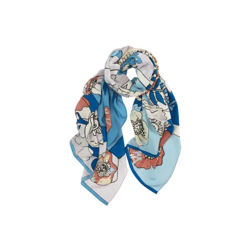 MARJAKURKI Scarf Atmosphere Advanced Another Village Written Greeting Card Relaxing Noble Literary Intellectual Women's