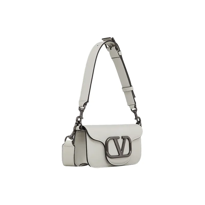 Valentino Locò Calfskin Crossbody Bag Shoulder Bag Men's Lime Gray-1