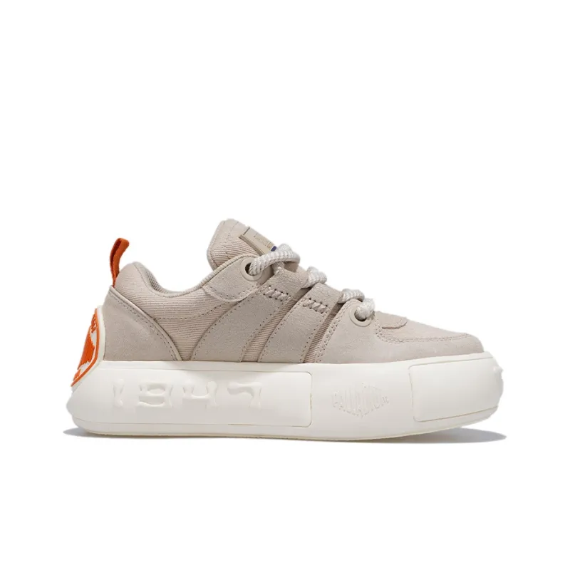 Palladium Paladin Low Top Skateboard Shoes Women's Beige Brown/white-1