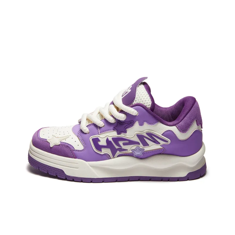 HUANG AIMIAO Square Toe Collection Low-Top Skateboard Shoes Unisex-7