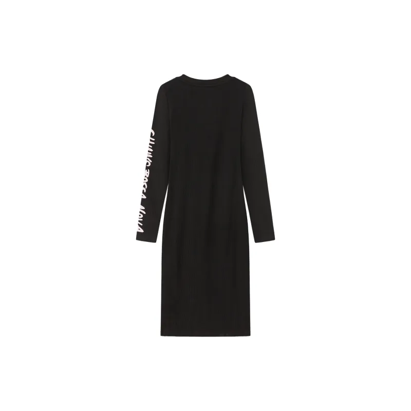 CHUU Long Sleeved Dresses Women's Black-1