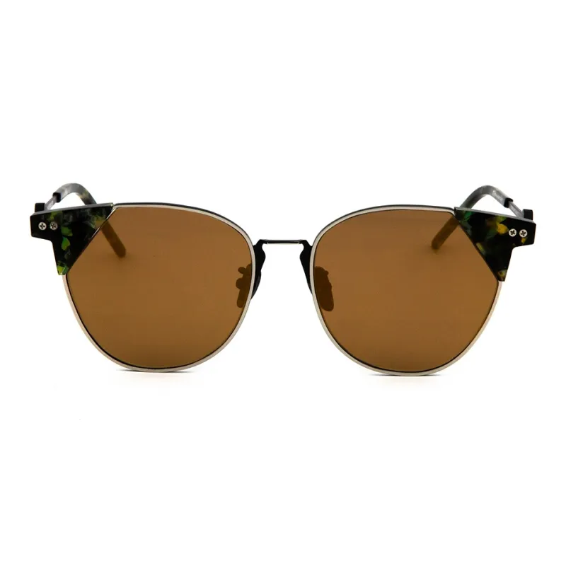 A BATHING APE Stainless Steel Oval Sunglasses Unisex-1